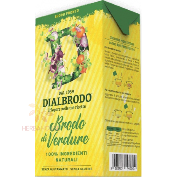 Obrázok pre Dialcos DialBrodo bulion natural de legume fără gluten (1000ml)