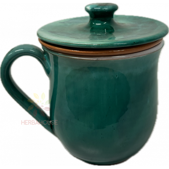 Obrázok pre Cana din ceramica cu sita si capac (1buc)