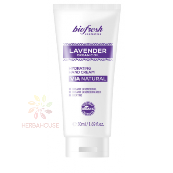 Obrázok pre Biofresh Lavender Cremă hidratantă de mâini cu ulei de lavandă organic (50ml)