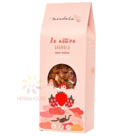 Obrázok pre Mendula Be Active Granola fără gluten - căpșuni și zmeură (250g)