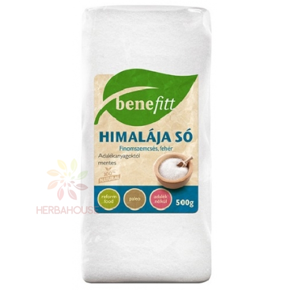 Obrázok pre Benefitt Sare fină albă de Himalaya (500g)