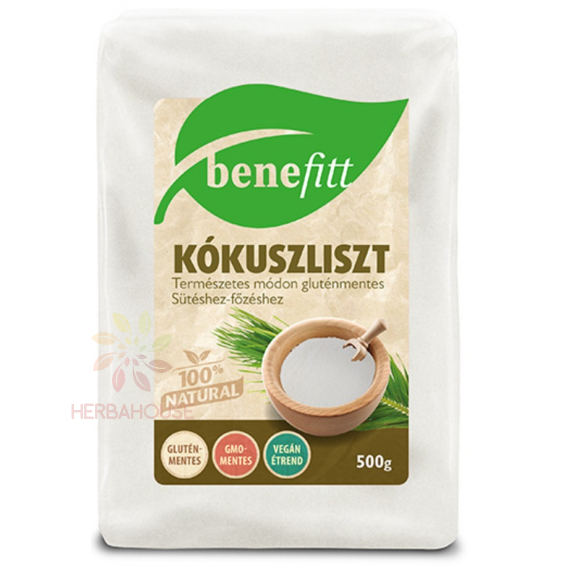 Obrázok pre Benefitt Făină de cocos fără gluten (500g)