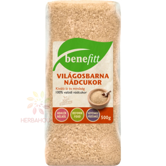 Obrázok pre Benefitt Trestie de zahăr maro deschis (500g)