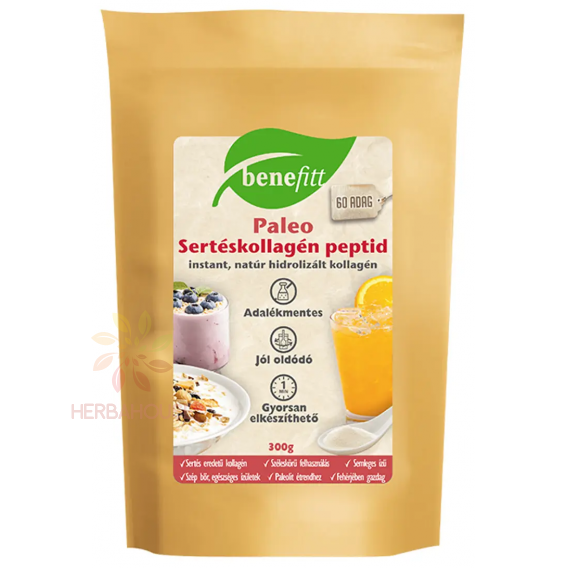 Obrázok pre Benefitt Paleo Colagen din carne de porc hidrolizat instantaneu - natural (300g)