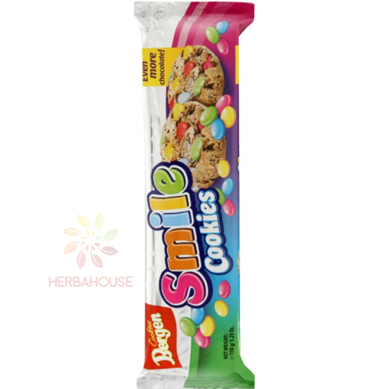 Obrázok pre Bergen Smile Cookies Biscuiți cu drajeuri și bucăți de ciocolată (150g)