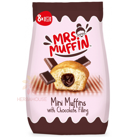 Obrázok pre Mrs.Muffin Mini briose cu umplutură de ciocolată (200g)