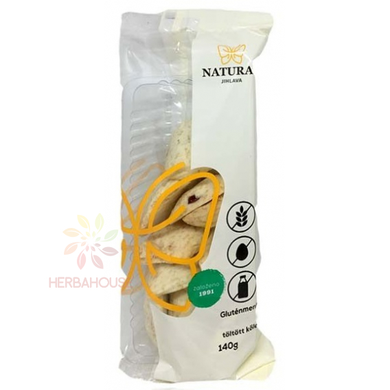 Obrázok pre Natural Biscuiți umplute cu mei fără gluten - portocale (140g)