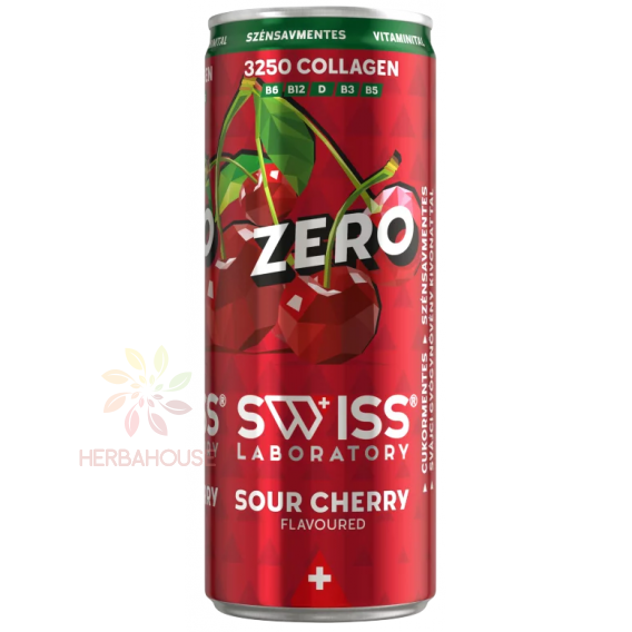 Obrázok pre Swiss Laboratory Zero Băutură necarbogazoasă cu aromă de cireșe cu adaos de colagen și îndulcitori (250ml)