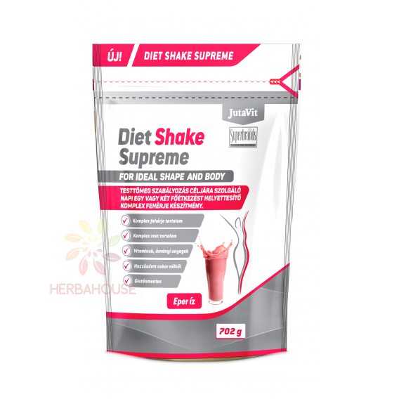 Obrázok pre JutaVit Diet Shake Supreme pudră proteică - căpșuni (702g)
