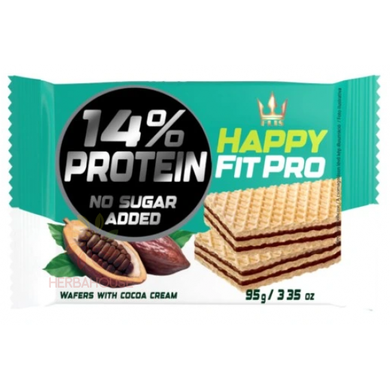 Obrázok pre Flis Happy Fit Pro Napolitane cu umplutură de cacao fără zahăr (95g)