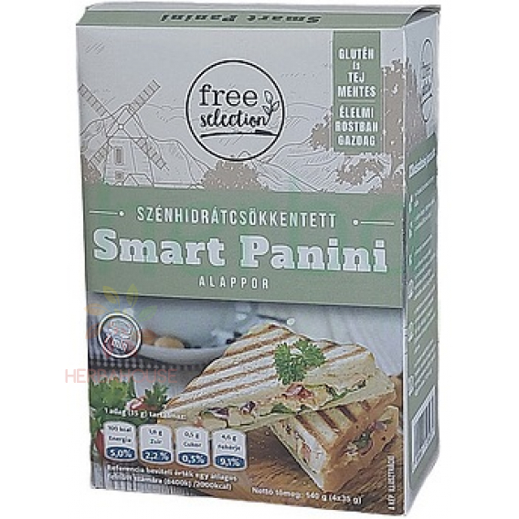 Obrázok pre Free Selection Smart Panini Amestec de făină fără gluten, cu conținut scăzut de carbohidrați (140g)