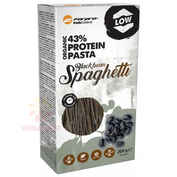 Obrázok pre Forpro Bio spaghete cu fasole neagră (200g)