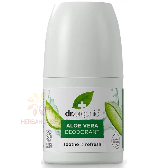Obrázok pre Dr.Organic Deodorant natural cu Aloe vera fără săruri de aluminiu și alcool (50ml)