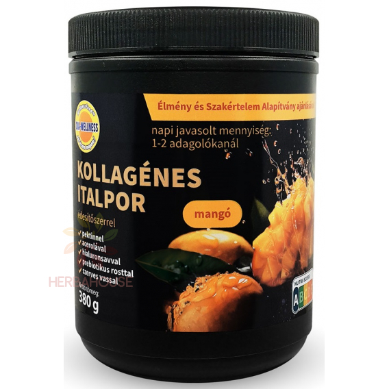 Obrázok pre Dia-Wellness Băutură de colagen în pudră cu îndulcitori - mango (380g)