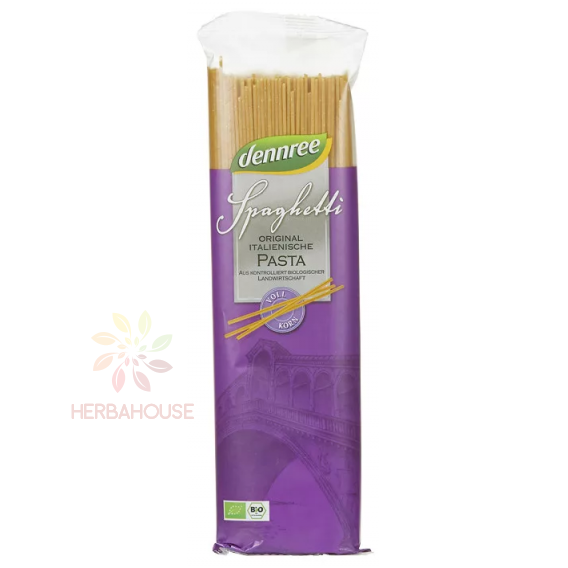 Obrázok pre Dennree Bio durum paste din cereale integrale - spaghetti (500g)