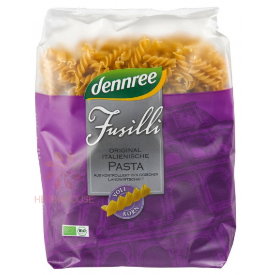 Obrázok pre Dennree Bio durum paste din cereale integrale - fusilli (500g)