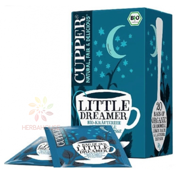 Obrázok pre Cupper® Little Dreamer Ceai organic din plante porționate de mușețel, miere și lavandă (20buc)