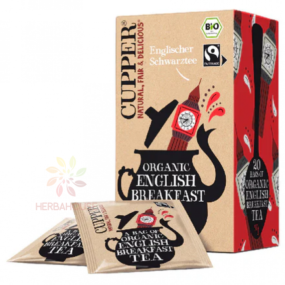 Obrázok pre Cupper® English Breakfast Ceai negru organic porționat (20buc)