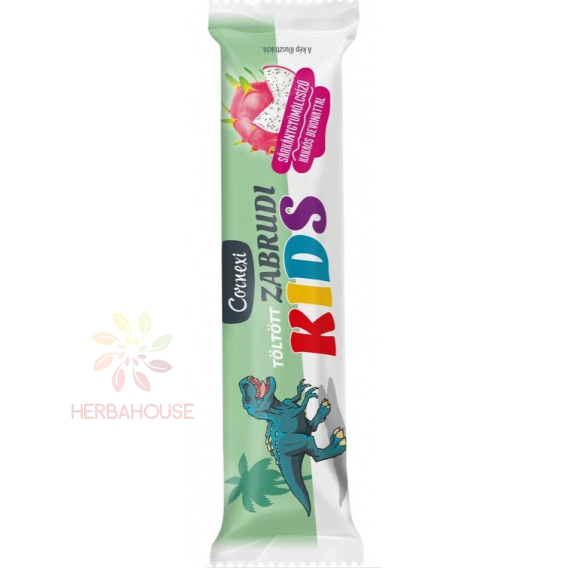 Obrázok pre Cornexi Zabrudi Kids Baton de ovăz cu umplutură cu aromă de pitahaya în strat de cacao (30g)