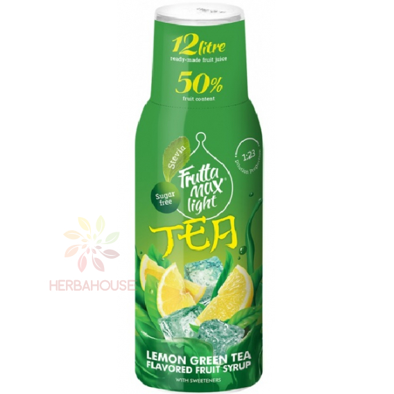 Obrázok pre Fruttamax Light sirop cu indulcitor lamaie, ceai verde (500ml)