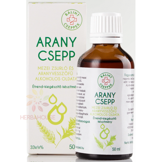 Obrázok pre Bálint cseppek Picătură de aur - coada-calului și solidago virgaurea (50ml)