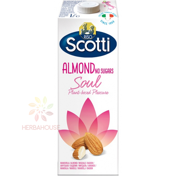 Obrázok pre Riso Scotti Soul BezlBăutură de migdale pe bază de plante fără gluten, neîndulcită (1000ml)