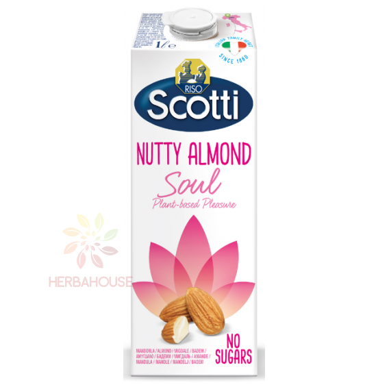 Obrázok pre Riso Scotti Soul BezlBăutură de migdale pe bază de plante fără gluten, neîndulcită (1000ml)