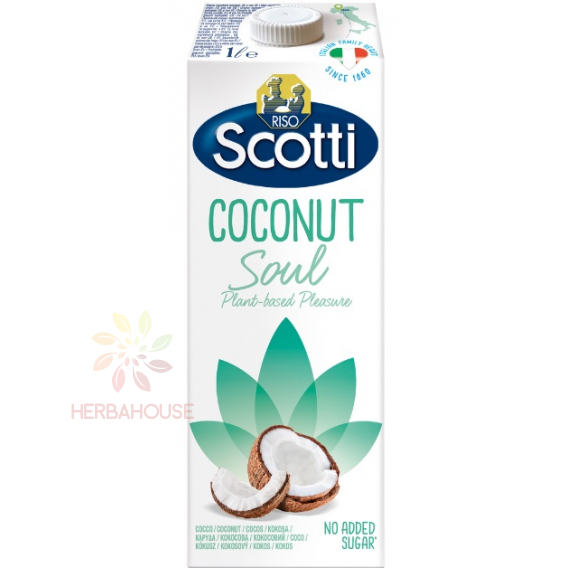 Obrázok pre Riso Scotti Soul Băutură pe bază de plante fără gluten, orez  nucă de cocos, neîndulcită (1000ml)