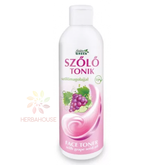 Obrázok pre Golden Green Tonic de curățare facială pentru piele sensibilă cu ulei de semințe de struguri (250ml)