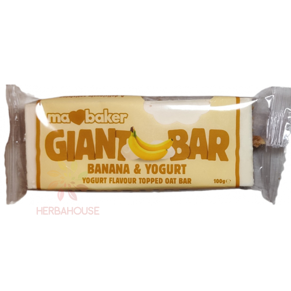 Obrázok pre Ma Baker Giant bar Baton de ovăz cu iaurt de banane (100g)