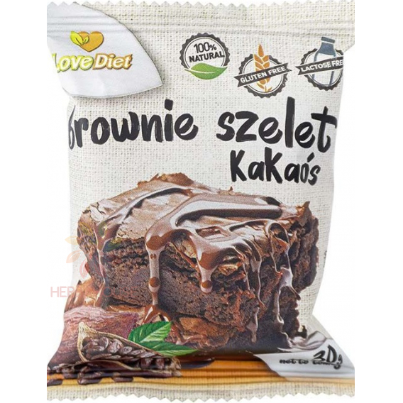 Obrázok pre LoveDiet Brownie cu cacao fără gluten (30g)