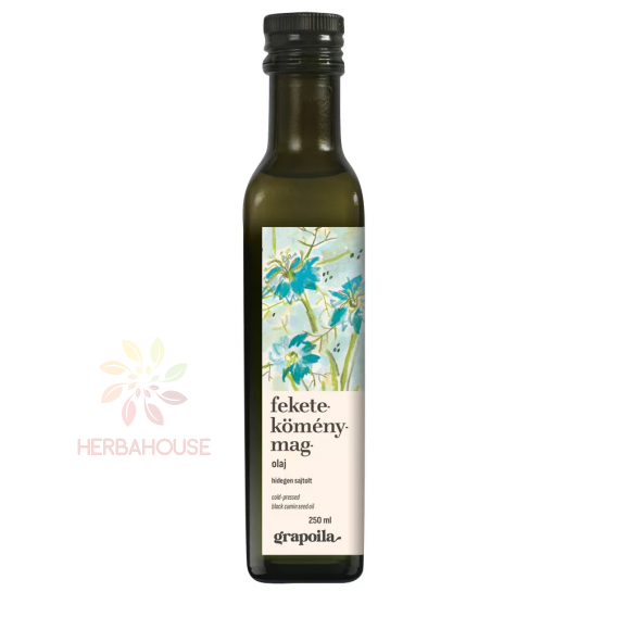 Obrázok pre Grapoila Ulei de semințe negre (Nigella Sativa) presat la rece (250ml)