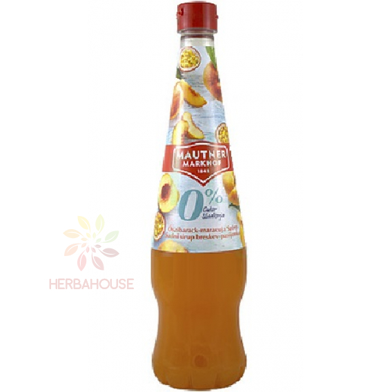 Obrázok pre Mautner Markhof Sirop cu aromă de piersici și fructul pasiunii cu îndulcitori (700ml)