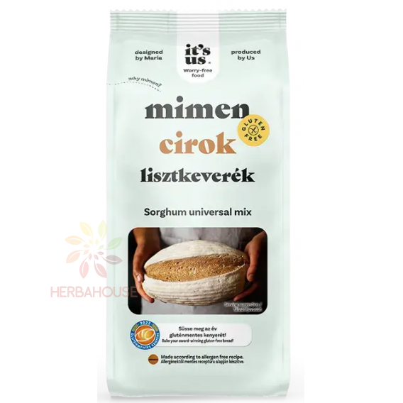 Obrázok pre Naturbit It's us Mimen Amestec de făină fără gluten cu sorg pentru prepararea pâinii (1000g)