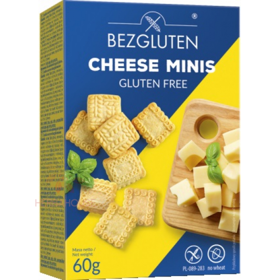 Obrázok pre Bezgluten Mini biscuiti cu branza fara gluten (60g)