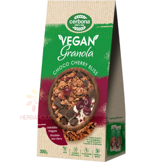 Obrázok pre Cerbona Vegan Granola de ciocolata - vișină (300g)