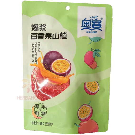 Obrázok pre Osay Biluțe de păducel umplute cu fructul pasiunii (105g)