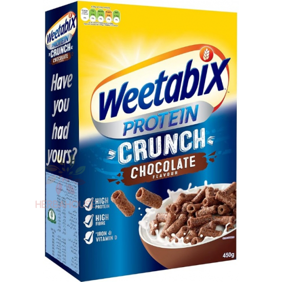 Obrázok pre Weetabix Protein Crunch Cereale din grau integral de ciocolata (450g)