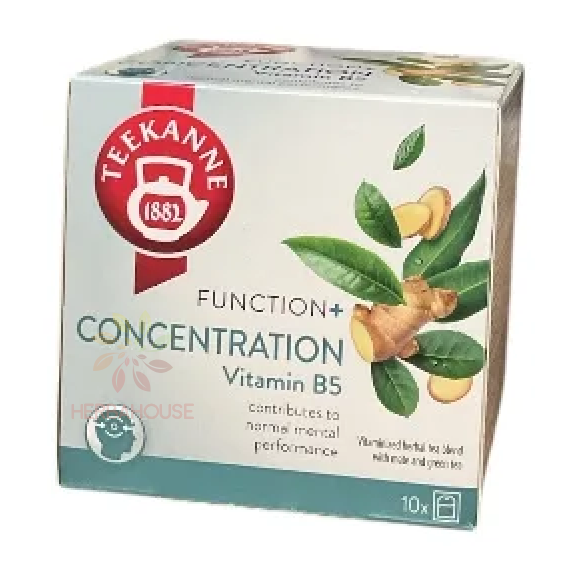 Obrázok pre Teekanne Concentration Amestec de ceai din plante vitaminizate cu mate și ceai verde (10buc)