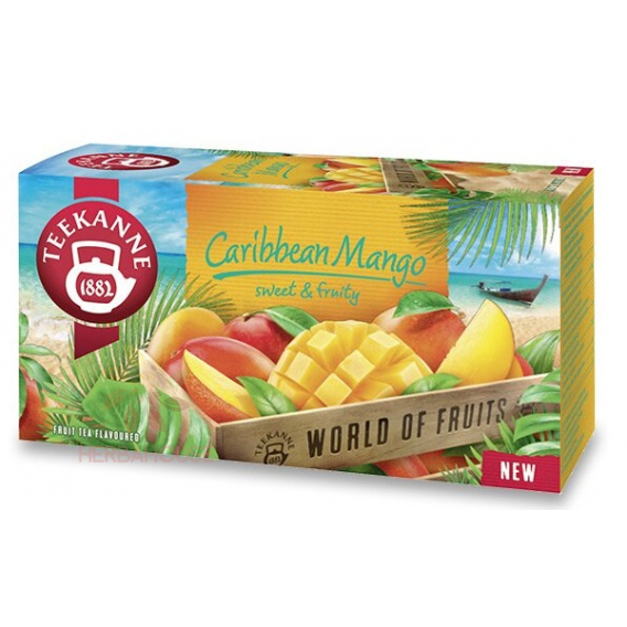 Obrázok pre Teekanne Caribbean Mango Ceai de fructe cu aromă de mango (20buc)