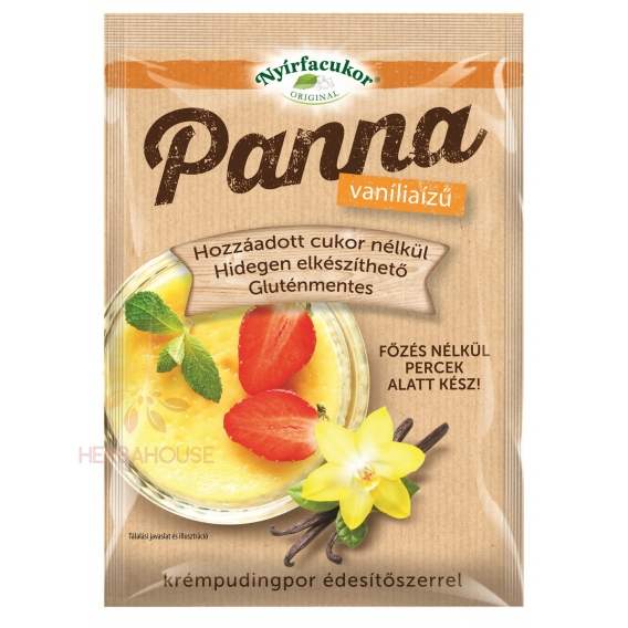 Obrázok pre Nyírfacukor Original Panna Budinca rece de vanilie, fara adaos de zahar (50g)