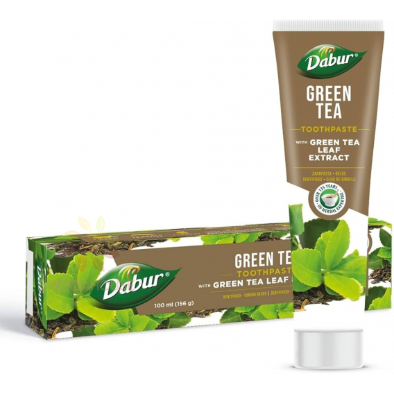 Obrázok pre Dabur Green Tea Pastă de dinți fără fluor cu extract de ceai verde (100ml)