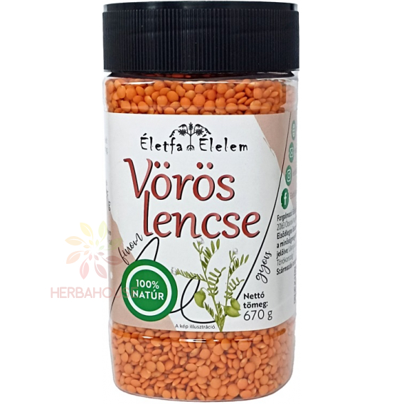 Obrázok pre Életfa Élelem Linte roșie (670g)