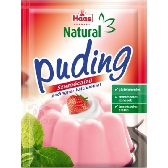 Obrázok pre Haas Natural Budincă cu aromă de căpșuni (40g)