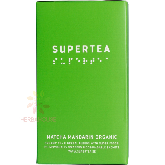 Obrázok pre Supertea Bio Ceai verde Matcha mandarină (20buc)