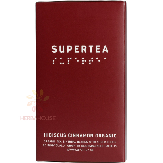 Obrázok pre Teministeriet Supertea Bio Ceai de hibiscus și scorțișoară (20 buc)