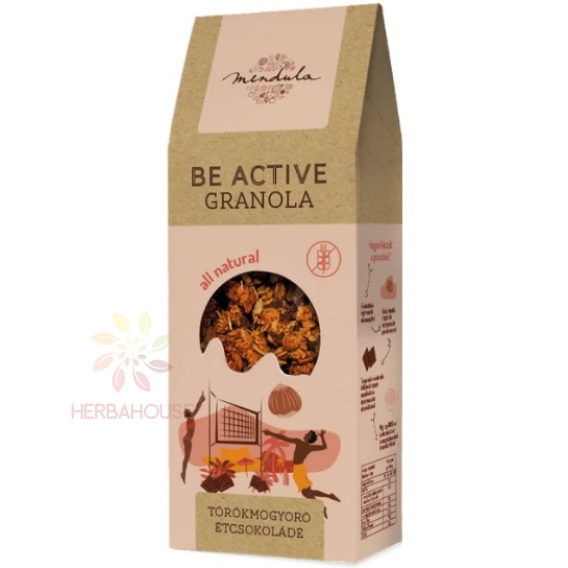 Obrázok pre Mendula Be Active Granola fără gluten - alune de pădure, ciocolată neagră (300g)