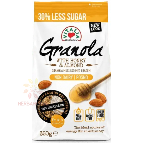 Obrázok pre Vitalia Granola cu miere, migdale si vitamine (350g) 