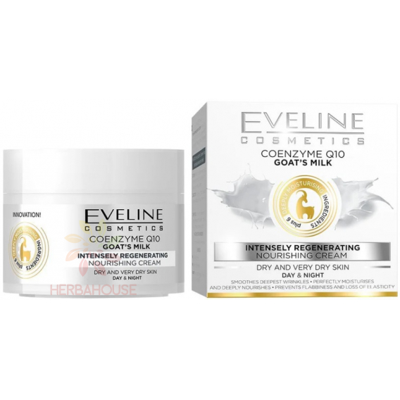 Obrázok pre Eveline Coenzym Q10 & Goat's Milk Cremă regenerantă de zi și de noapte (50ml)