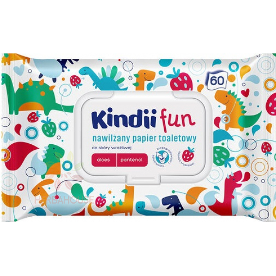 Obrázok pre Kindii Fun Hârtie igienică umedă pentru copii (60 buc)